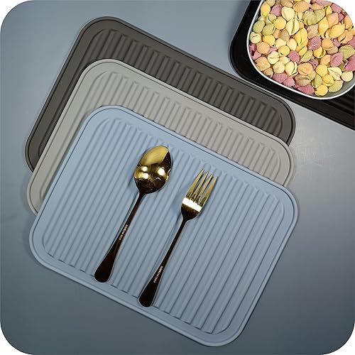 Miniatura 6 de Juego de 2 salvamanteles de silicona para ollas y sartenes calientes, alfombrillas resistentes al calor, almohadillas calientes para encimera de