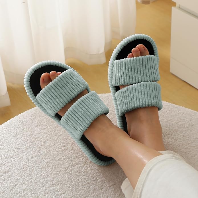 Pantuflas de mujer con soporte de arco y espuma viscoelástica miniatura 2