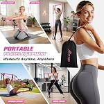 HPYGN Pilates Bar Kit with Resistance Bands, Pilates Equipment, Adjustable Multifunctional Bar for Women & Men, Squats Exercise Equipment for Hip, Legs, Back, Arm, Yoga, Home Gym Strength Training