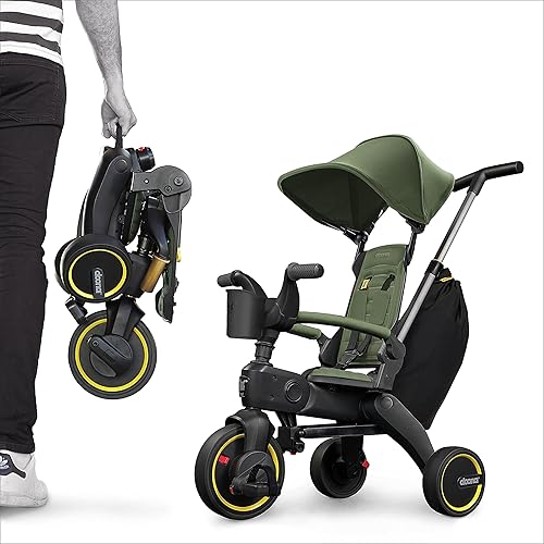 Miniatura 6 de Doona Liki Trike S3 - Triciclo plegable prémium para niños pequeños, triciclo Doona para niños pequeños, triciclo Doona para edades de 10 meses a 3