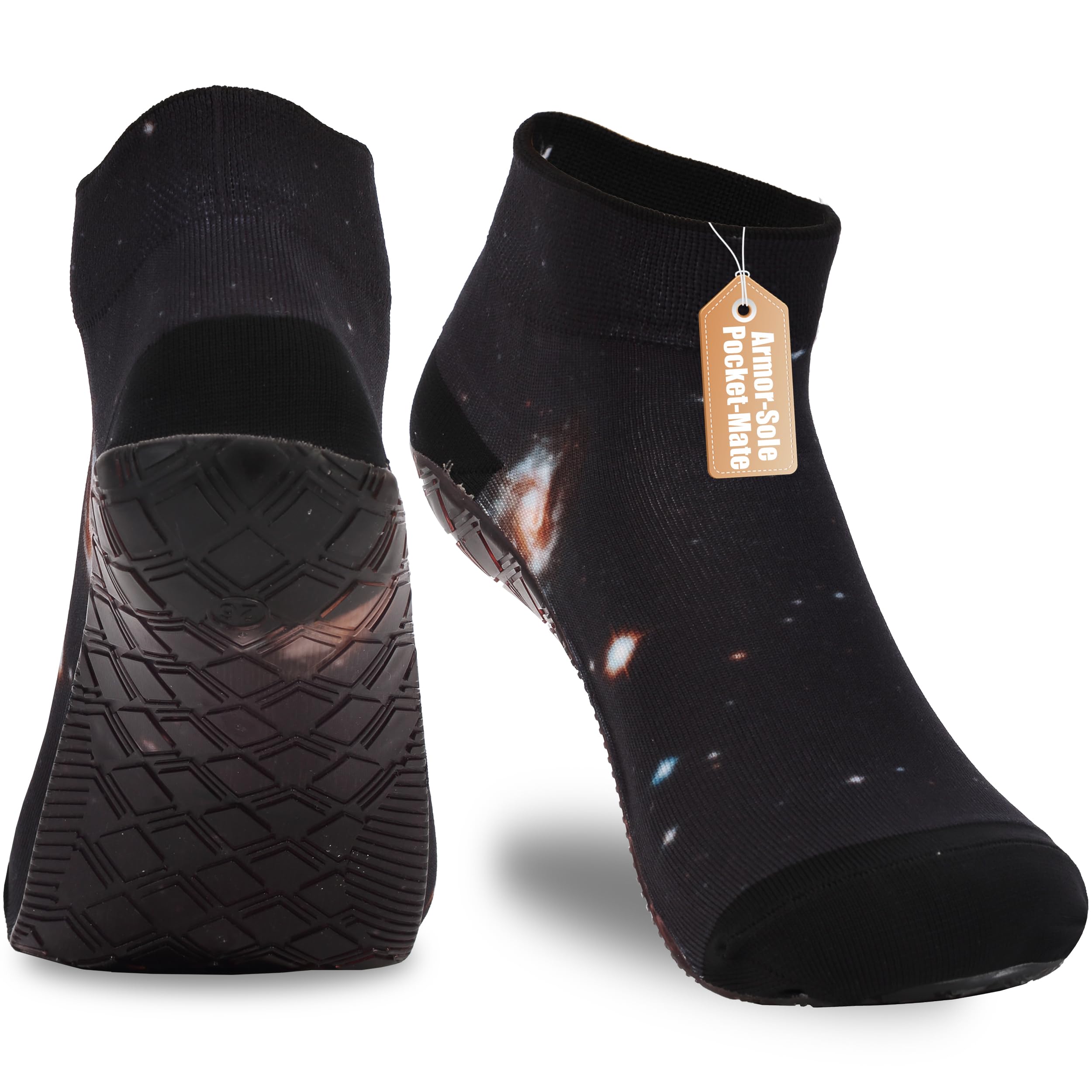 RANDY SUN Barefoot Quick-Dry Sand Beach Socks, Breathable Seamless Yoga Sock With TPE Sole