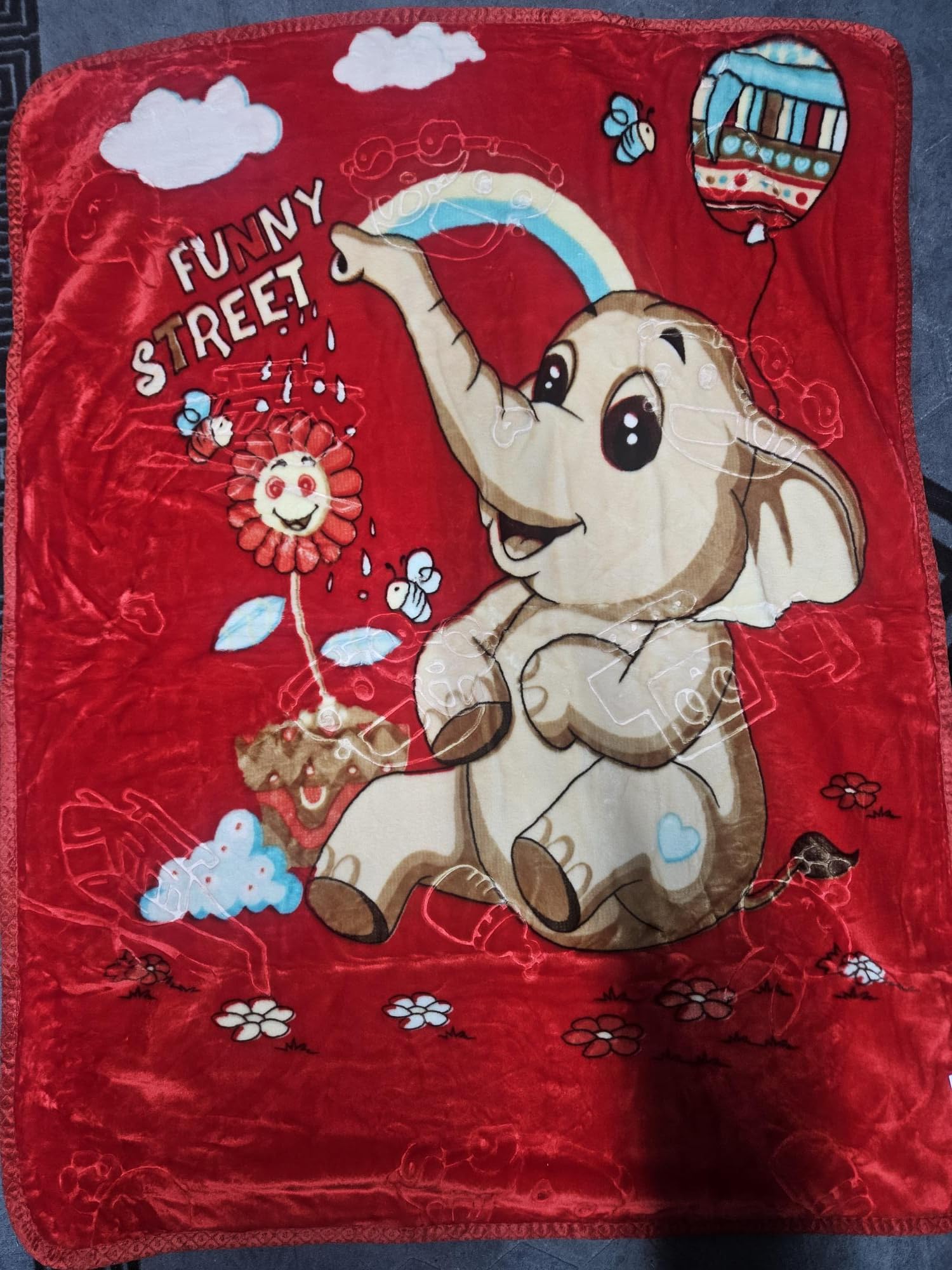 Luxury Product 2ply Soft Mink Baby Cot/Pram Warm Fleece Blanket Toddler Boys & Girls 100x140CM Reversible (Red) — image 1