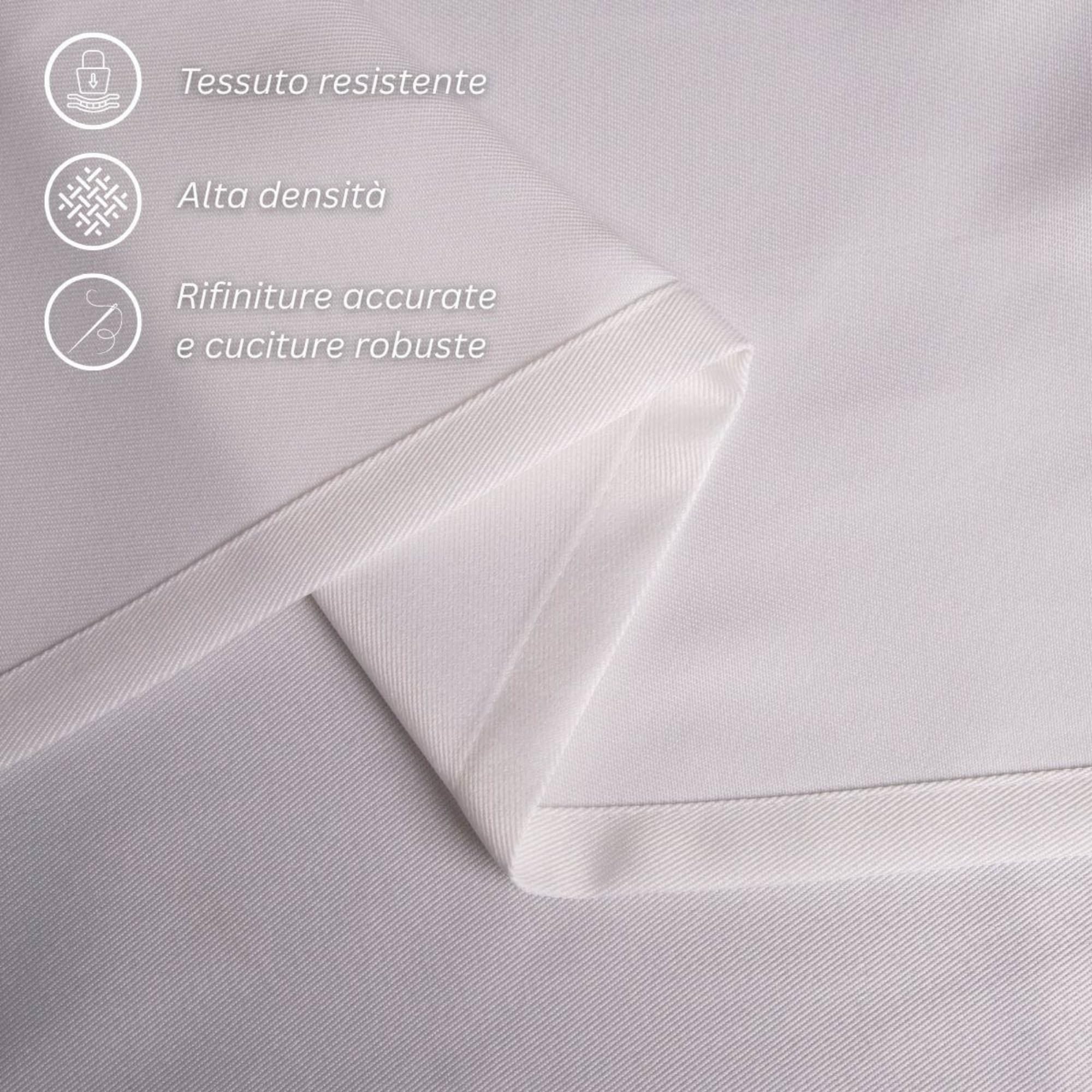 Morbidissimi – Tenda Gazebo Idrorepellente e Resistente, Tenda da Esterno 200x270 cm Per Gazebo, Dotata di Passanti Con Chiusura A Bottone, 100% Made in Italy - Bianco