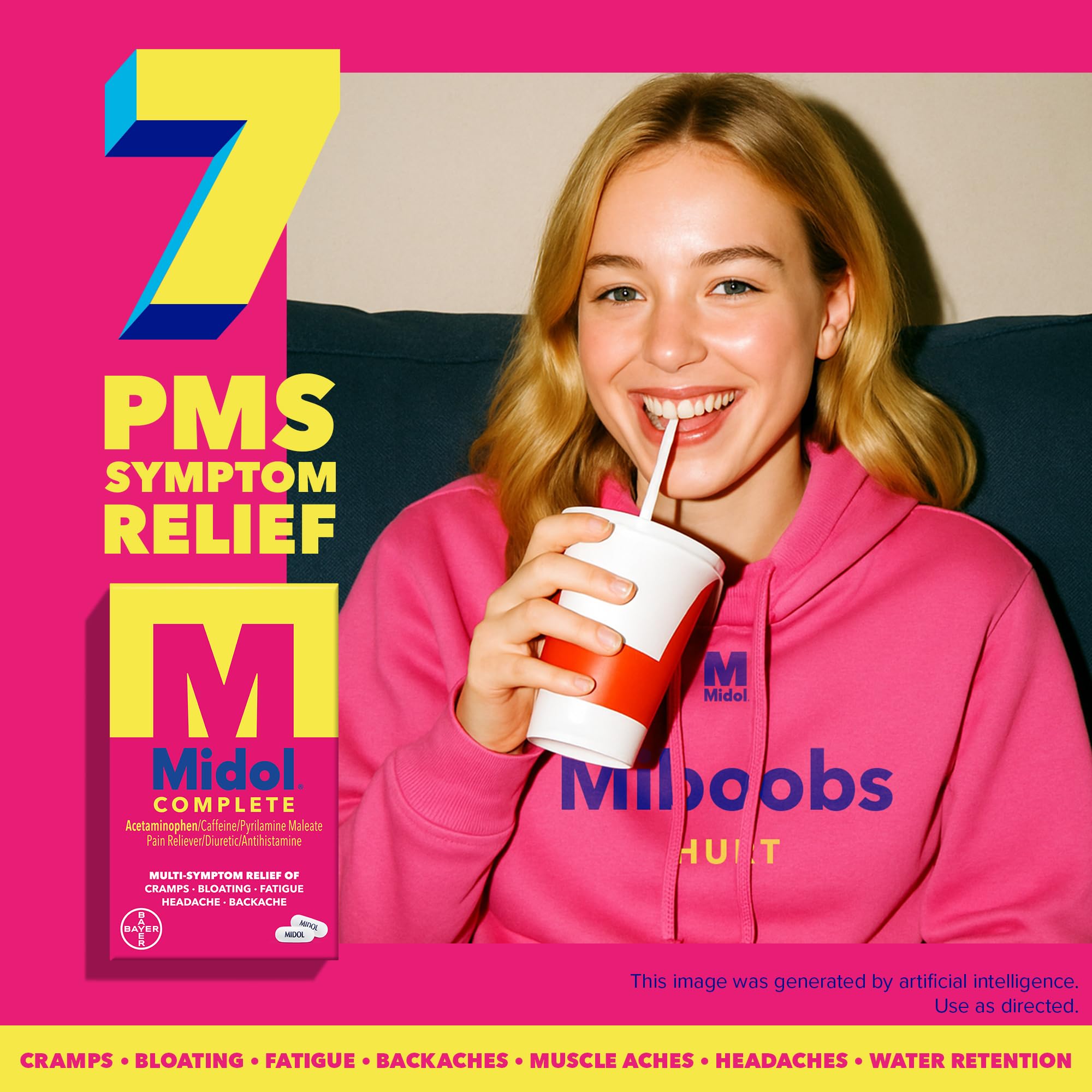 Midol Complete Menstrual Pain Relief Caplets, 40 Count - Provides Cramp, Headache, and Bloating Relief — Amazon image 2
