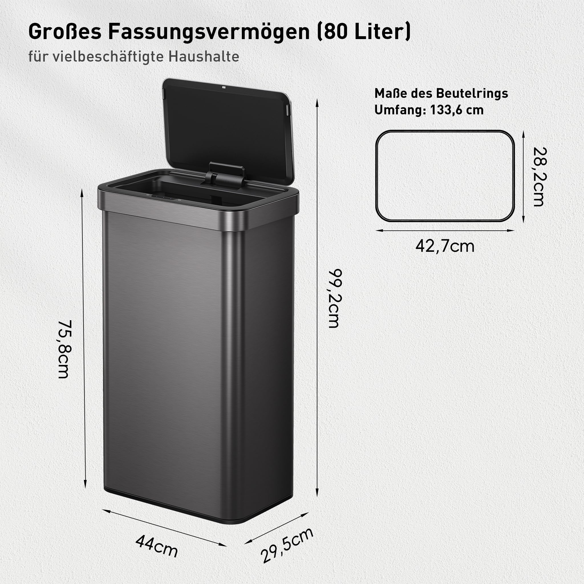 Eko 80L Sensor Mülleimer – Bild 5