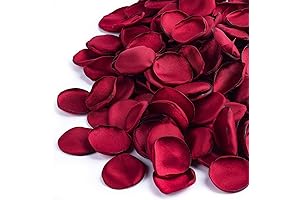 400 PCS Silk Rose Petals Burgundy Red Flower Petals for Romantic Night