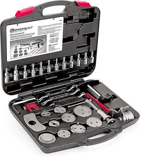 Miniatura 3 de Powerbuilt Master - Juego de servicio de freno de disco, pinza de freno de vehículo, herramienta de respaldo de viento para automóviles, camiones,