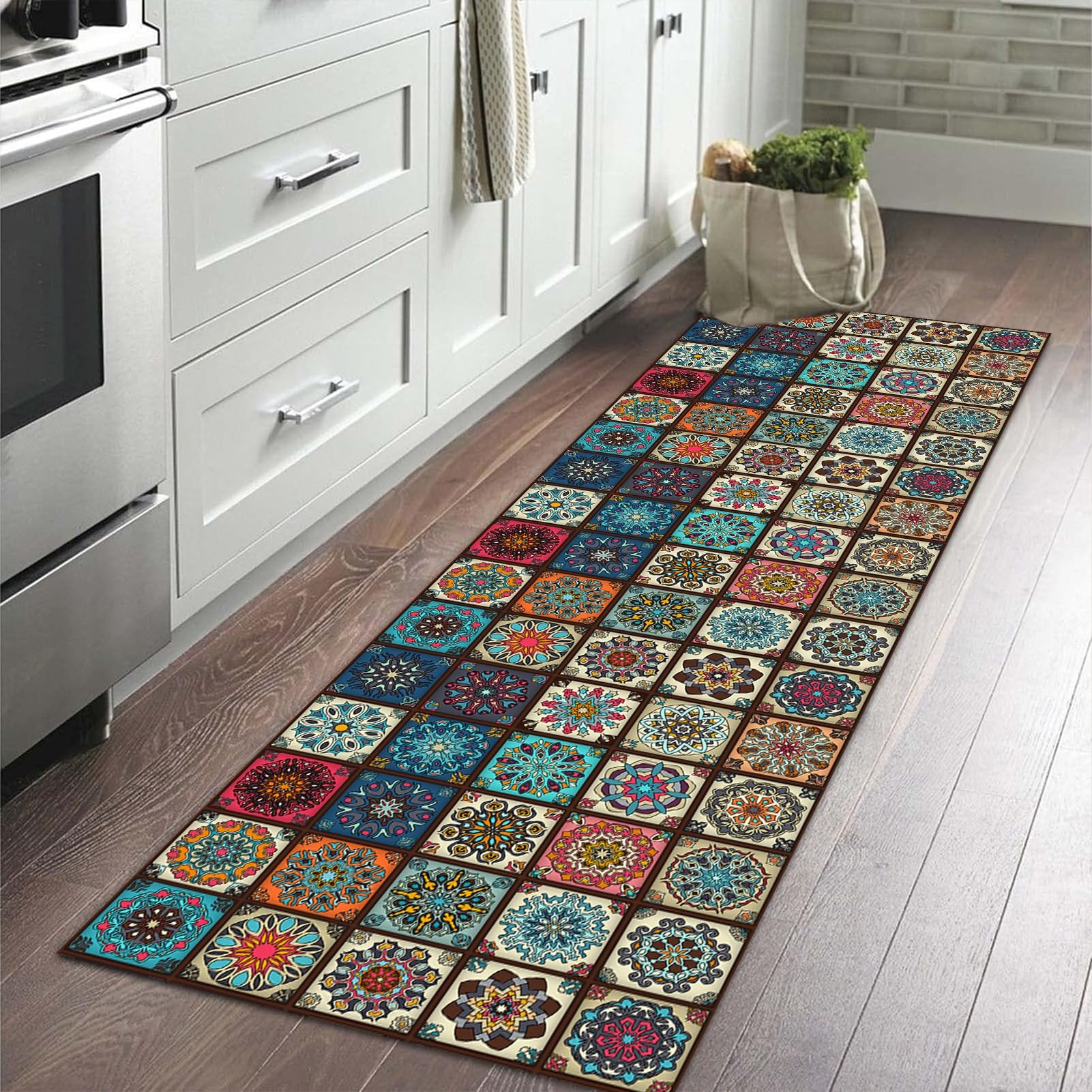 Lang Vloerkleed Loper 60x320cm - Antislip Keukentapijt & Halmat