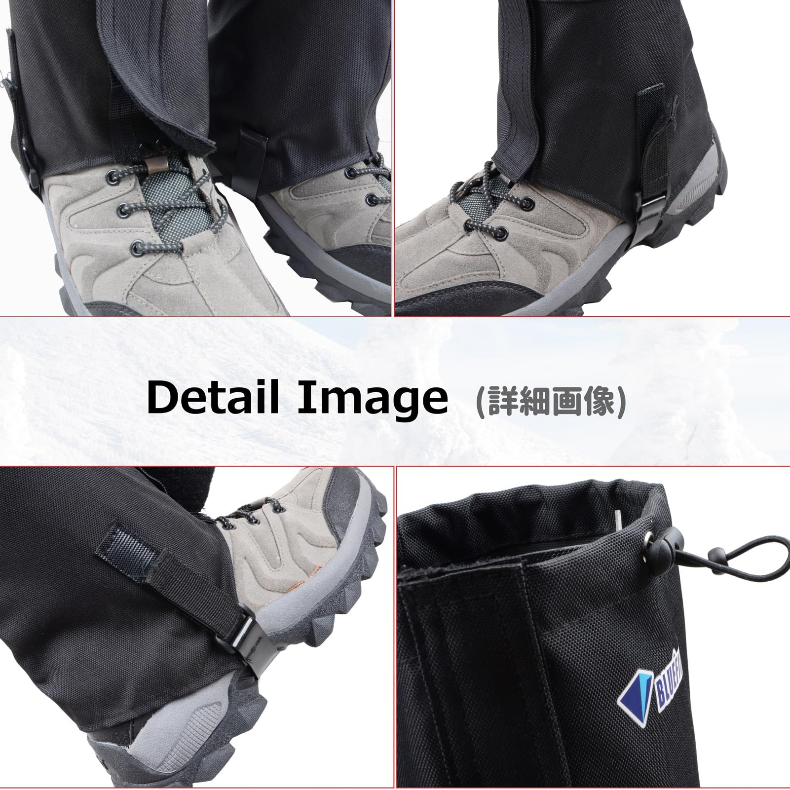 Azarxis Outdoor Gamaschen wasserdichte Wandergamaschen Atmungsaktive Beinschutz Gaiter Herren Damen Regengamaschen für Wandern Jagd Fahrrad
