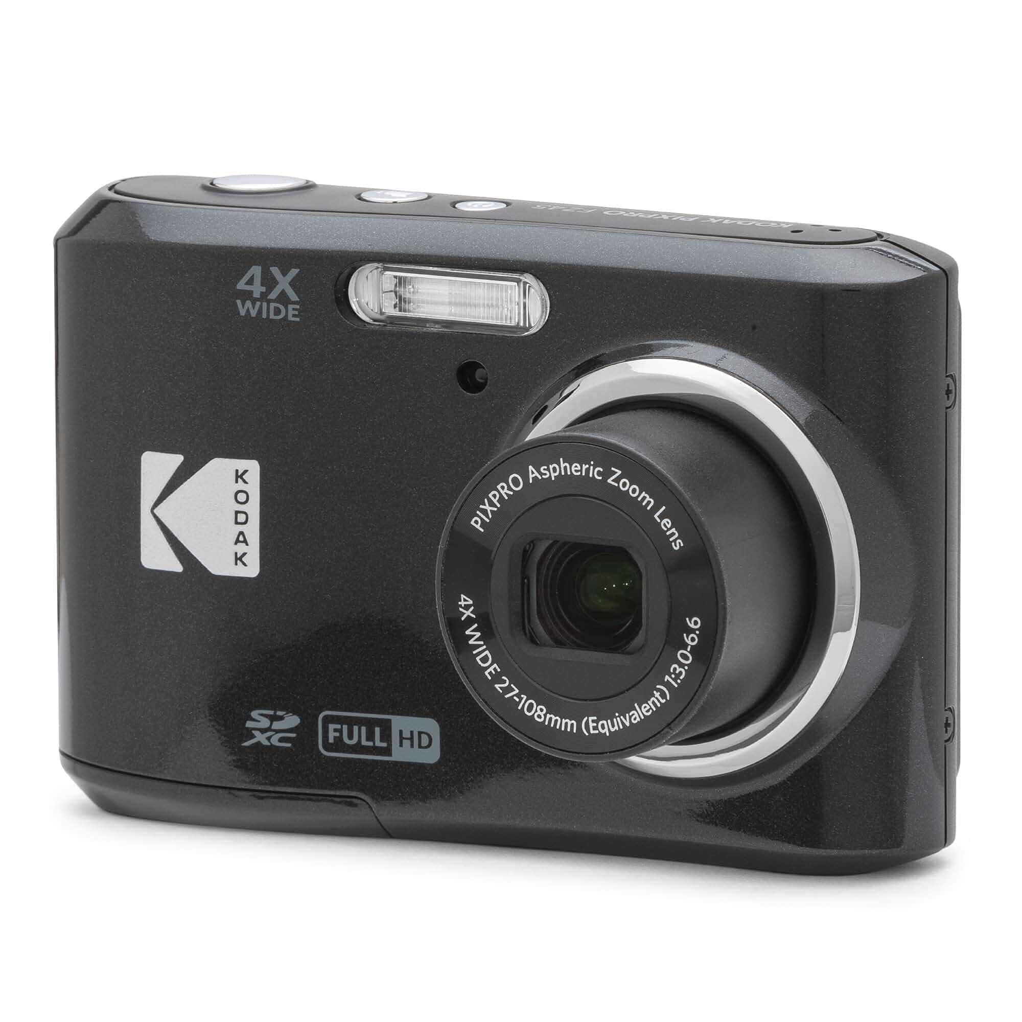 KODAKPIXPRO FZ45 Digital Camera, 16MP Point & Shoot (Black) 2.7 Inch LCD, 4X Optical Zoom, 27mm Wide Angle, 1080p Video