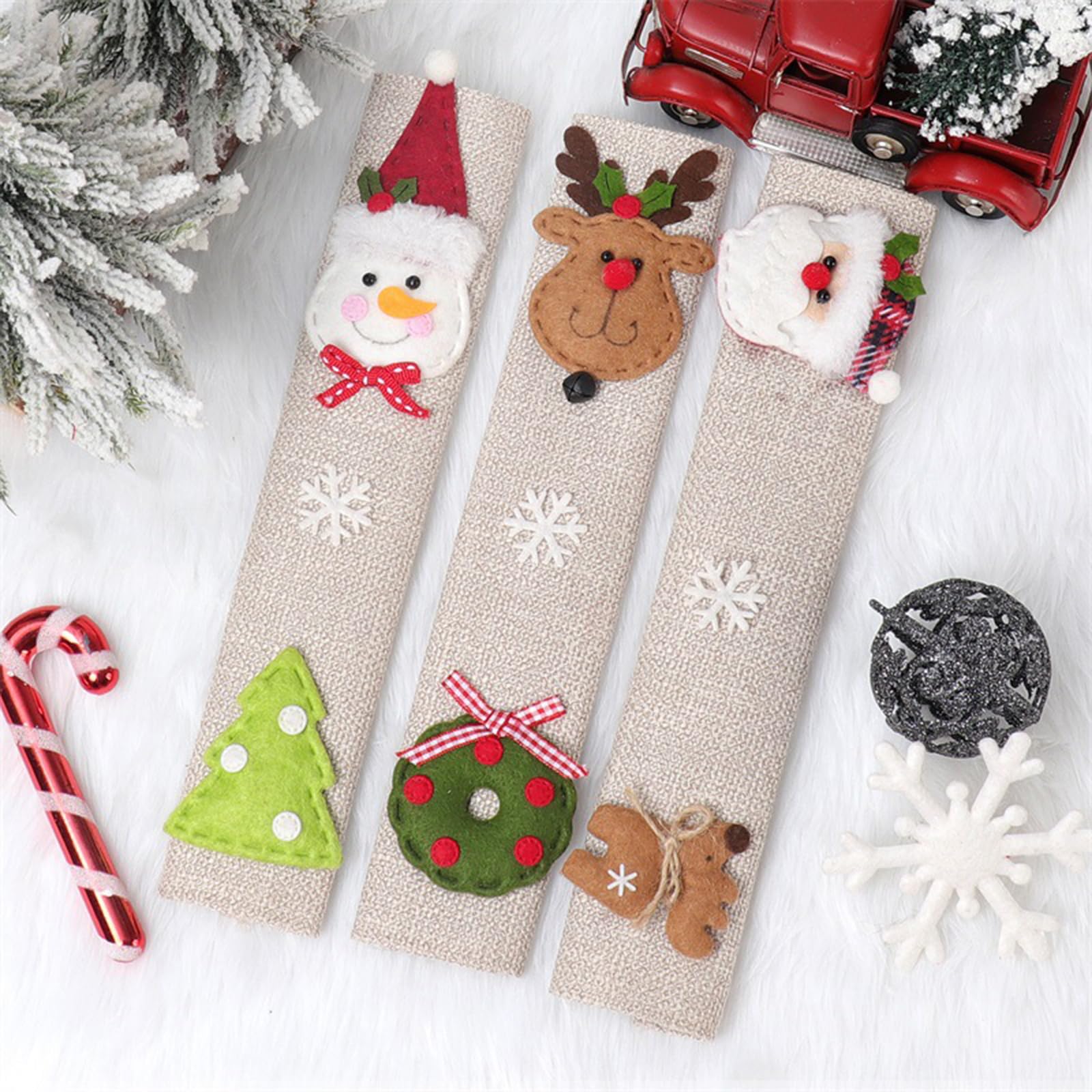 Decoraciones de navidad refrigerador y cocina familiar para ambiente hogareño Tousiyra