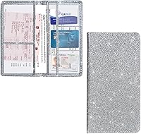 Vista 17 de Kewucn Soporte para registro y seguro de automóvil, organizador de cuero para guanteras con cierre magnético, estuche de accesorios