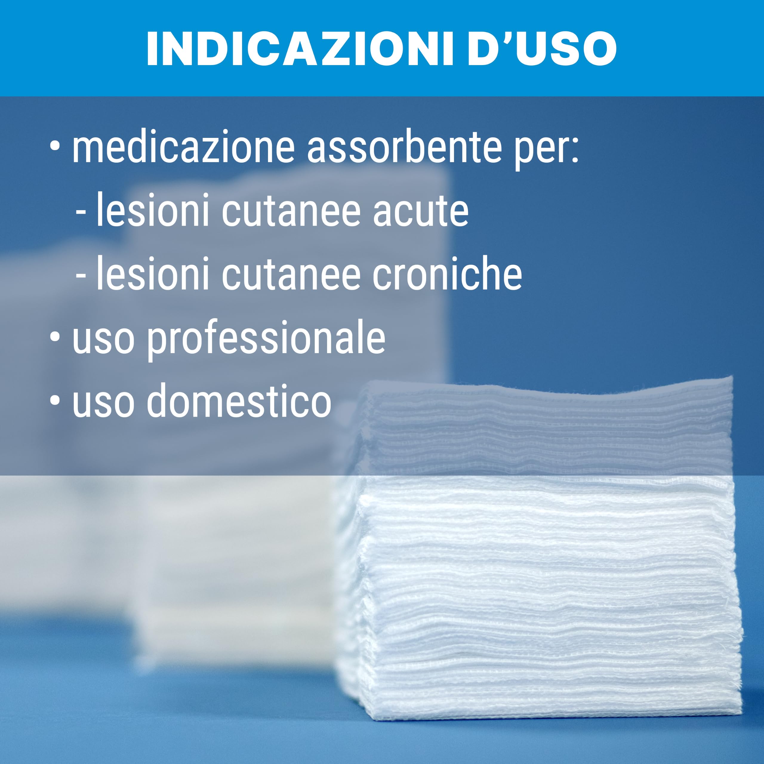 DEAlfa - Compresas de gasa plegadas estériles - 10 x 20 cm a 16 capas - Bolsa estéril de 5 unidades - 40 sobres de 5 unidades - Paquete de 200 unidades