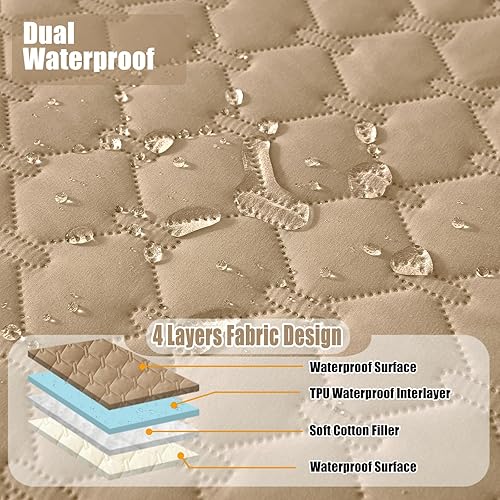 Miniatura 2 de Smiry - Manta impermeable suave, reversible y lavable para perros, cama para gatos y perros a prueba de fugas, funda para sofá y muebles, 52 x 82