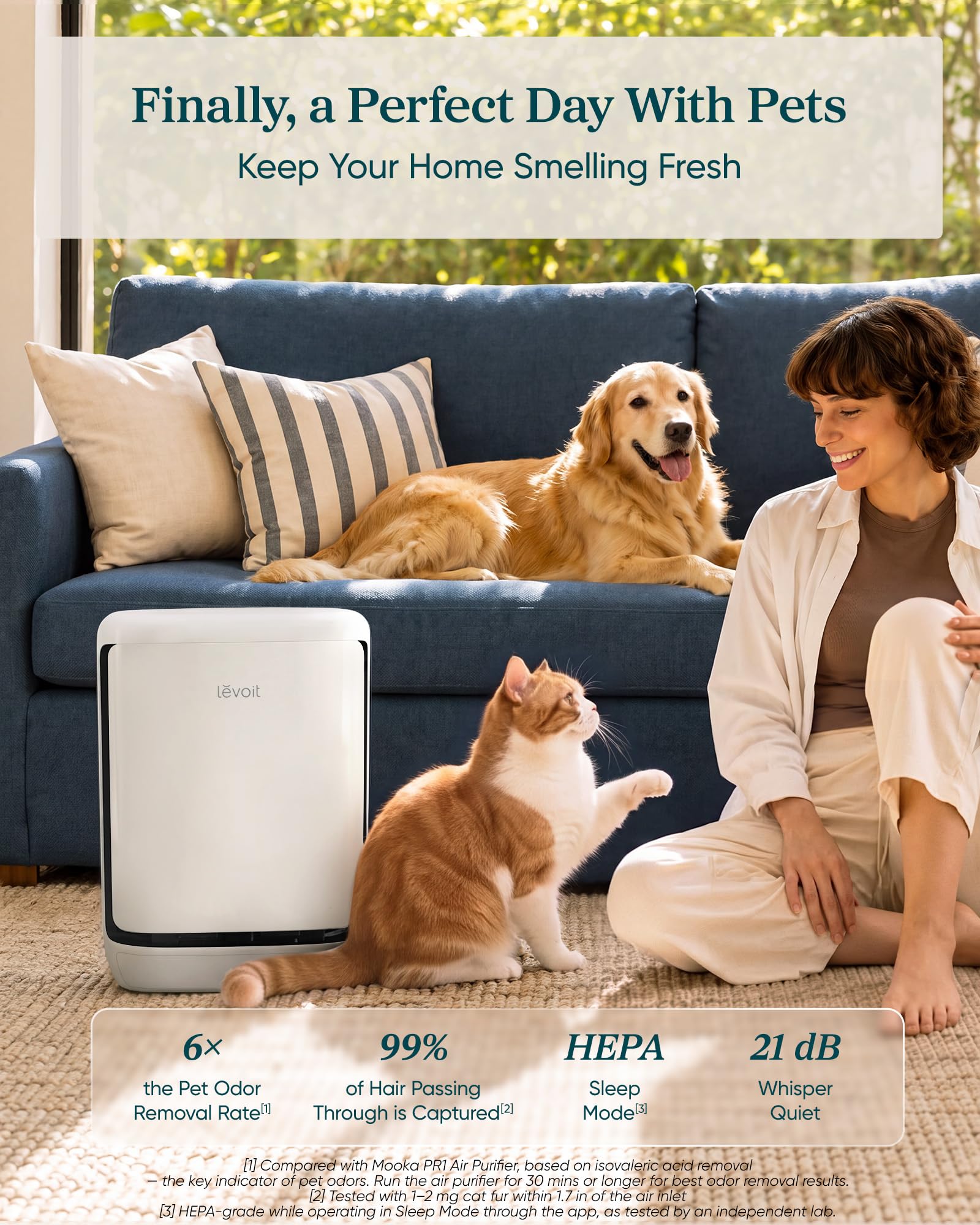 Levoit Vital Pet Pro Air Purifier - Pet Odor Control -2