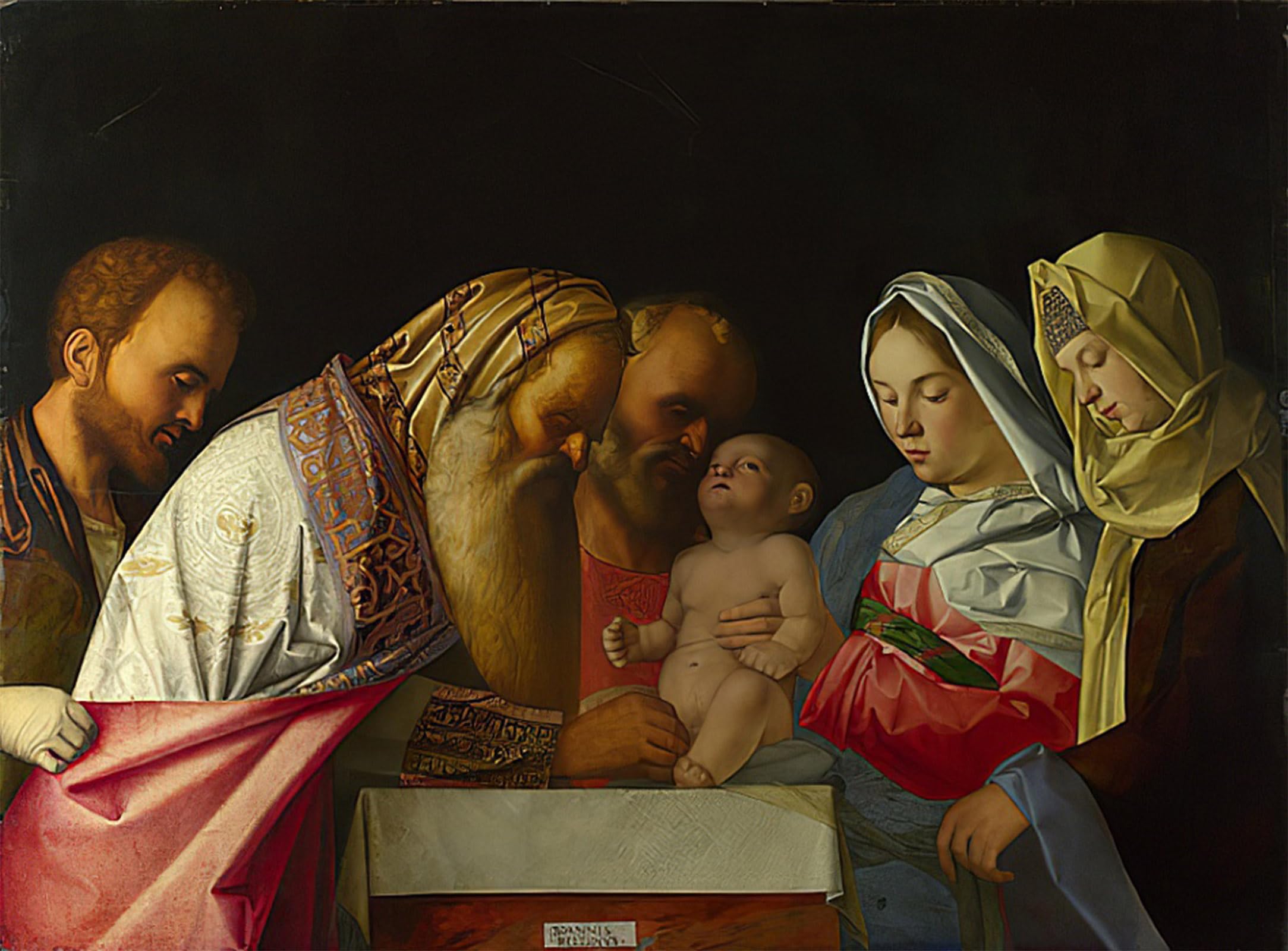 ARTXLXXBN Famous Print Painting Colorful Art Print the Circumcision by famous artist Canvas Art Decorations for Home Decor 60x90cm