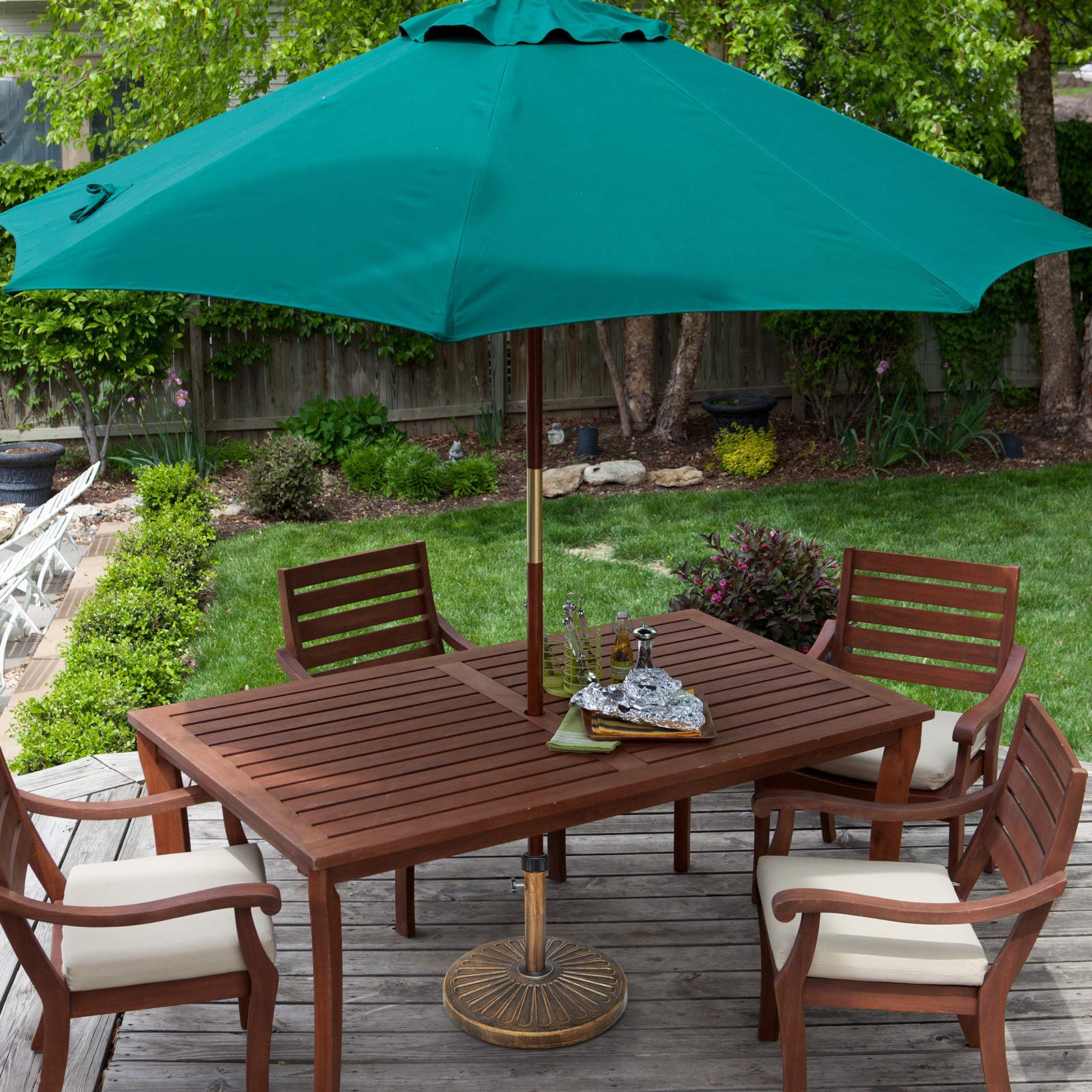 Amazon.com: Funsite 26.5lbs Umbrella Stand Base, 18