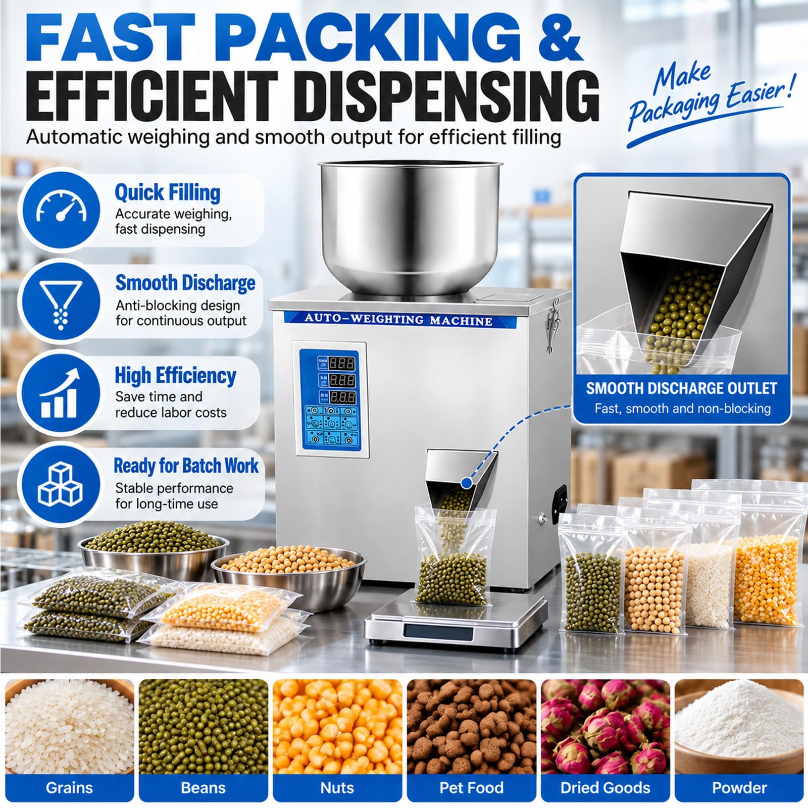 Machine De Remplissage De Particules à Commande Numérique 100g