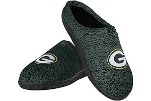 Packer Pride at Your Feet: FOCO Men's NFL Poly Knit Slippers