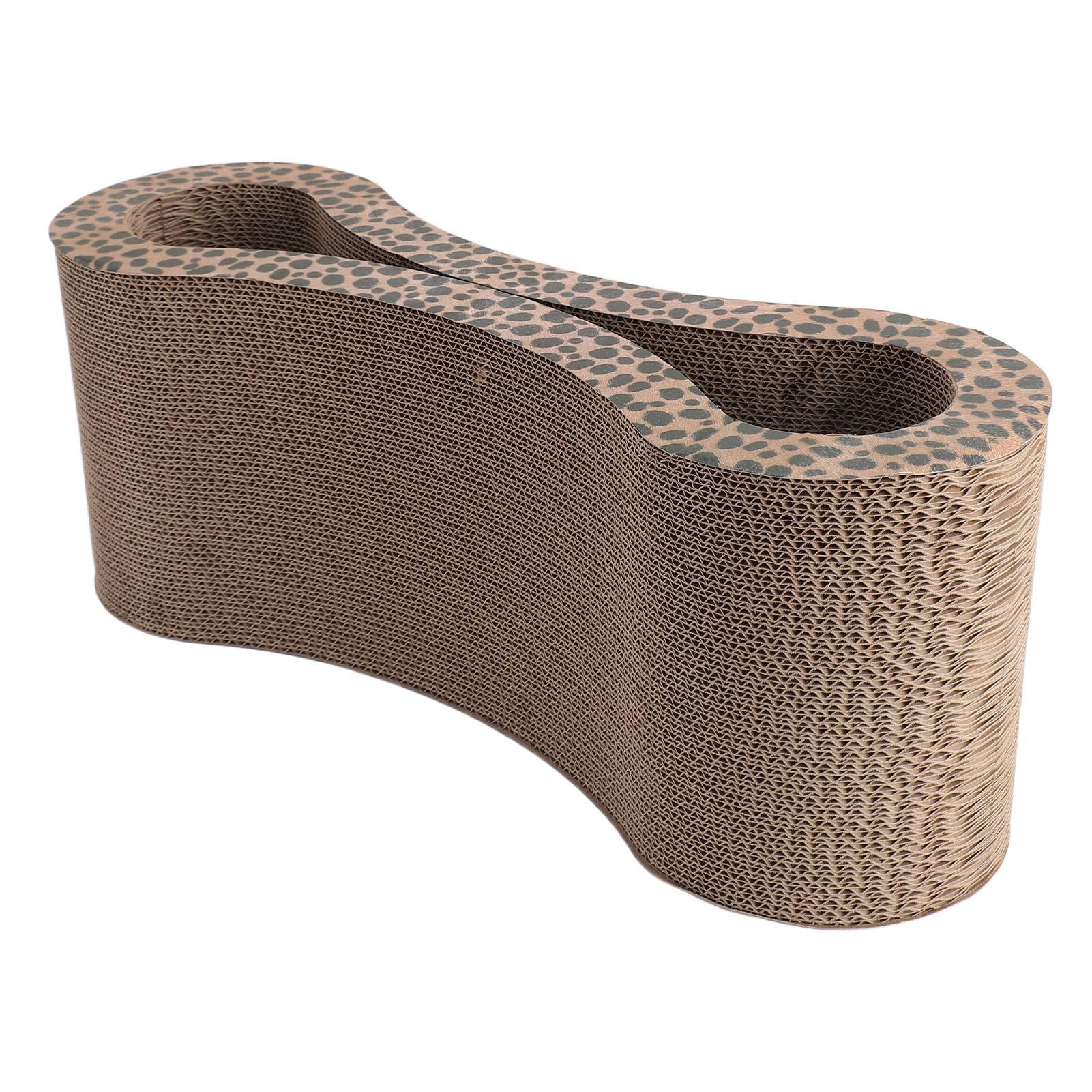 Tiragraffi per Gatti Lounge, Protezione per Mobili, Letto in Cartone Ondulato per Gatti, Tiragraffi Extra Spesso, Soddisfa gli Istinti Naturali, Funzione Reversibile per un Uso