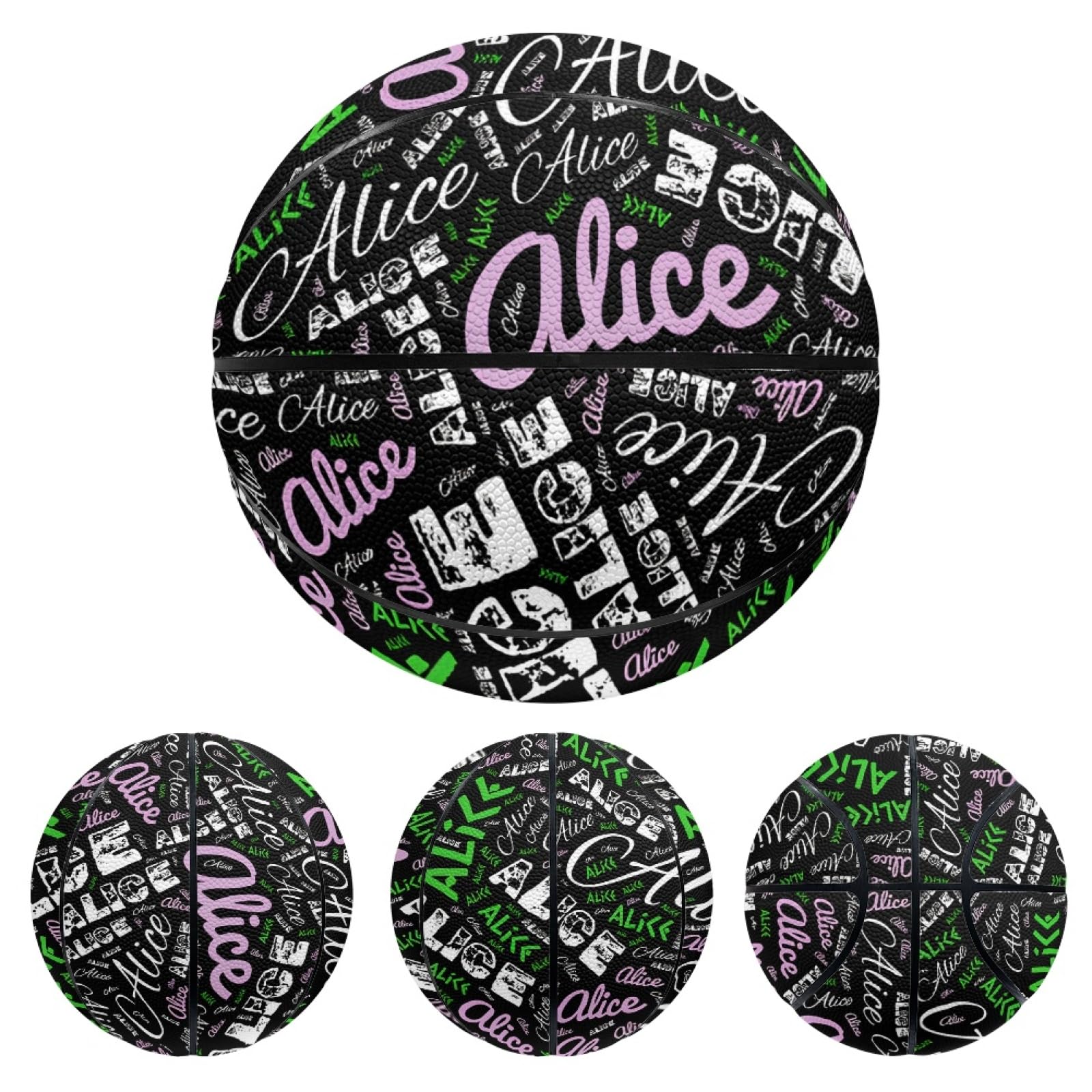 Baloncesto Personalizado con Nombre, Regalo Deportivo Personalizado,Talla 7/Talla 5, Regalo de Cumpleaños Personalizado, Regalo para Amantes del Baloncesto