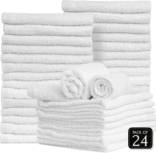 Miniatura 2 de TEXTILE EMPIRE White Spa Towels for Facials - Hair Salon Towels Hand Towels Salon Facial Towels for Estheticians Soft Toallas para Salon De Belleza