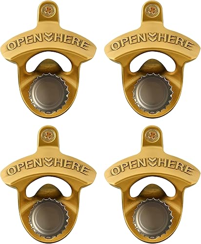 Miniatura 7 de HAIICEN Abridor de cerveza estilo barra montable, abridor de cerveza montado en poste magnético con imanes para cerveza y refrescos (2 unidades)