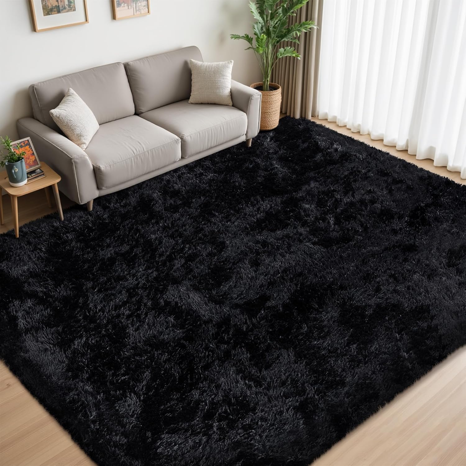 Solid Grey Area Rug