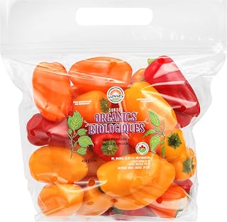 Fresh Produce Organic Sweet Pepper Mix, 16oz - Freshly Selected Premium Snack Peppers