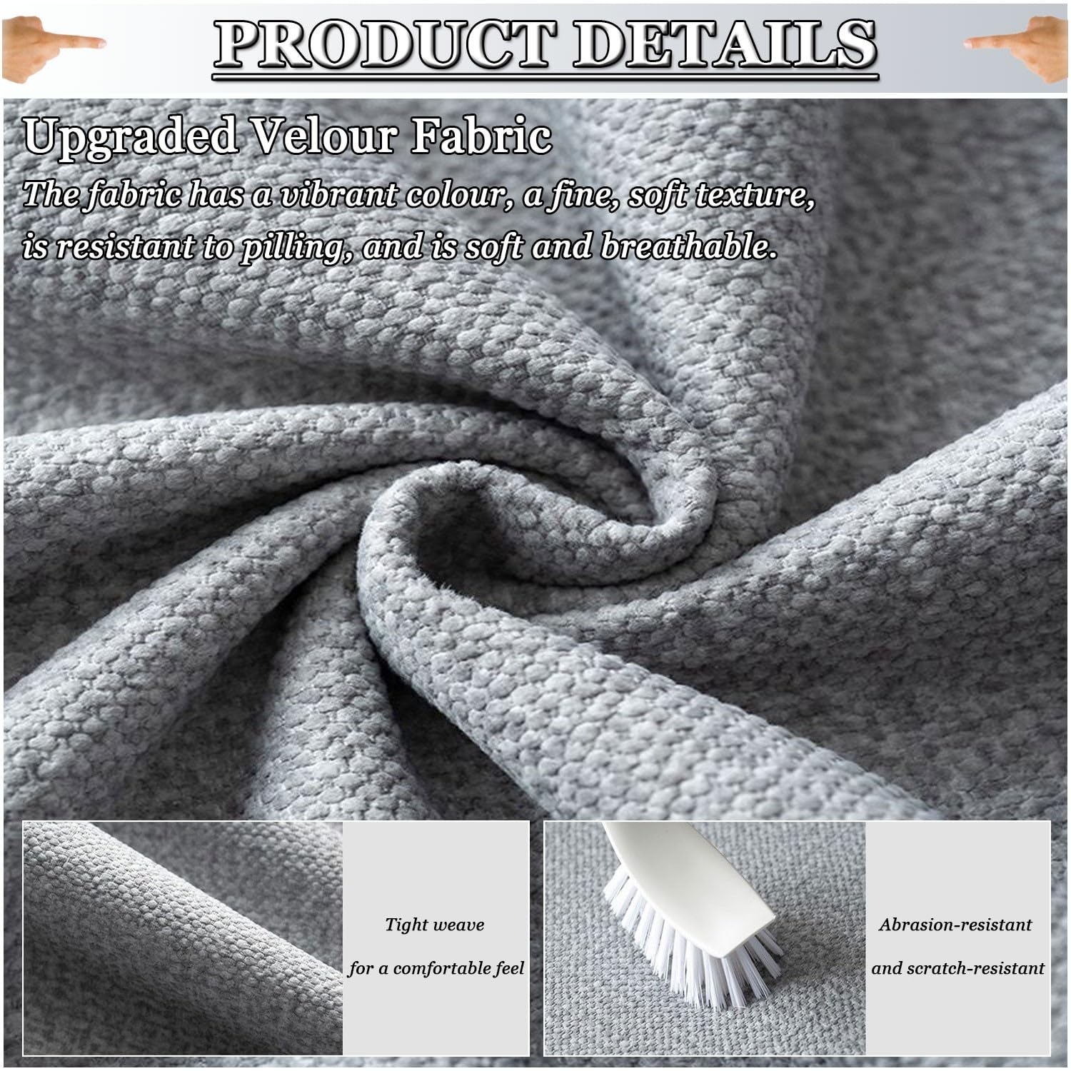 Tessuto di Cotone-lino per tappezzeria, al metro - larghezza 150cm | Tessuti per divani cuscini sedie letti copriletto stoffa arredo tappezzeria interni,resistente(Blu,150x500cm)