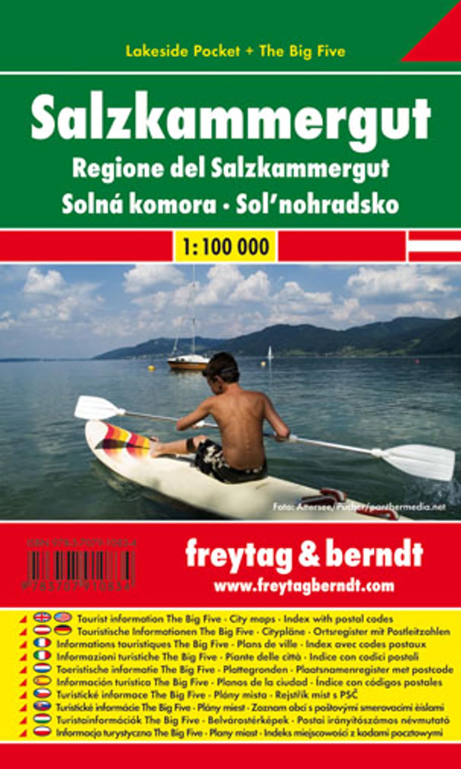 Salzkammergut Lakeside Pocket + the Big Five, Waterproof 1:100 000: Toeristische wegenkaart 1:100 000
