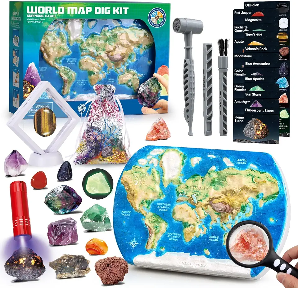 KASTWAVE World Gemstone Glow Dark