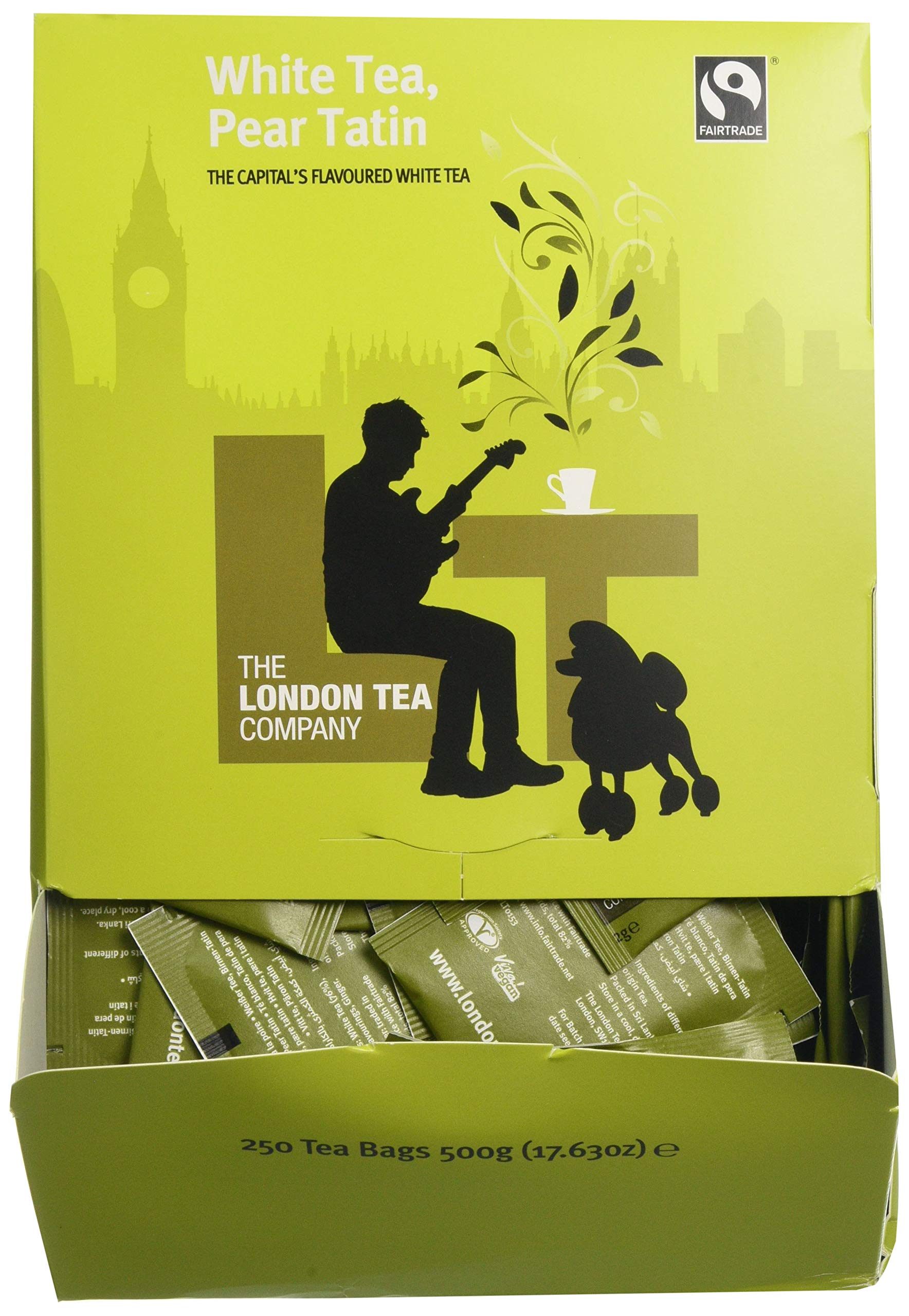 The London Tea Company Fairtrade White Tea/Pear Tatin 250 Envelope Teabags