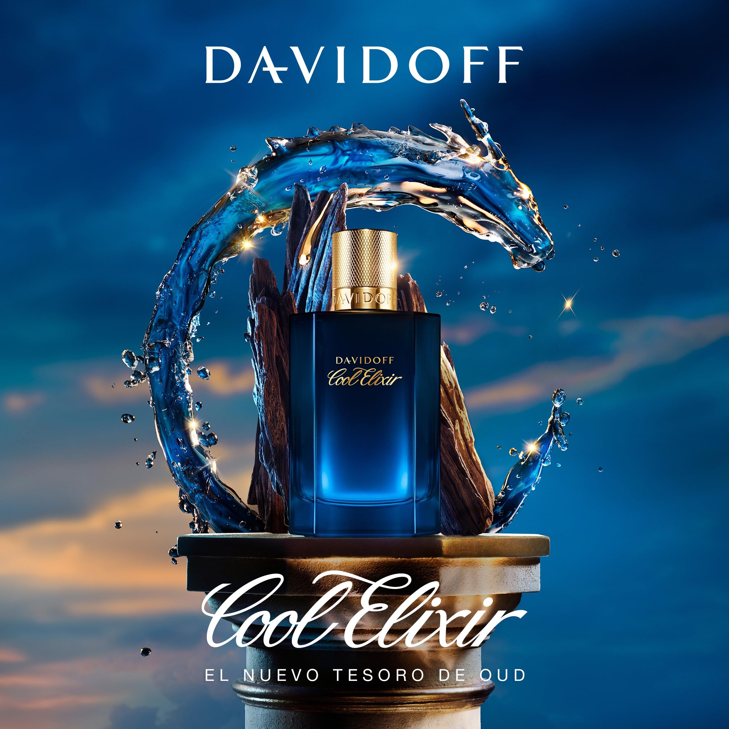 Davidoff Cool Elixir – Fragancia Amaderada – Con Notas de Óxido de Rosa, Lavandín y Acorde de Oud – Perfumes de Lujo para Hombre – Fragancia Duradera
