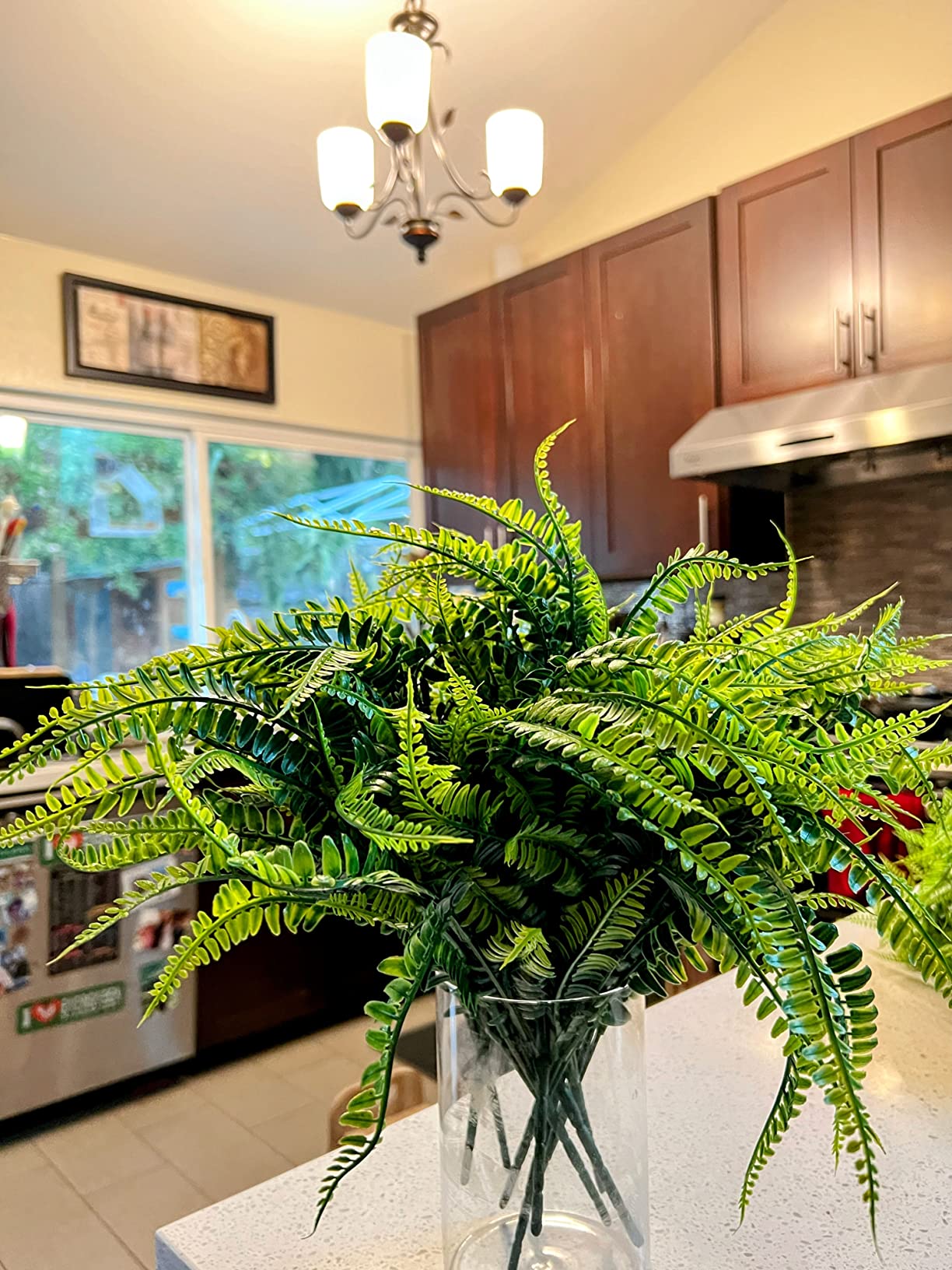 9/mo Finance AUMVEYI 40 Pcs Artificial Boston Fern Plants Bushes