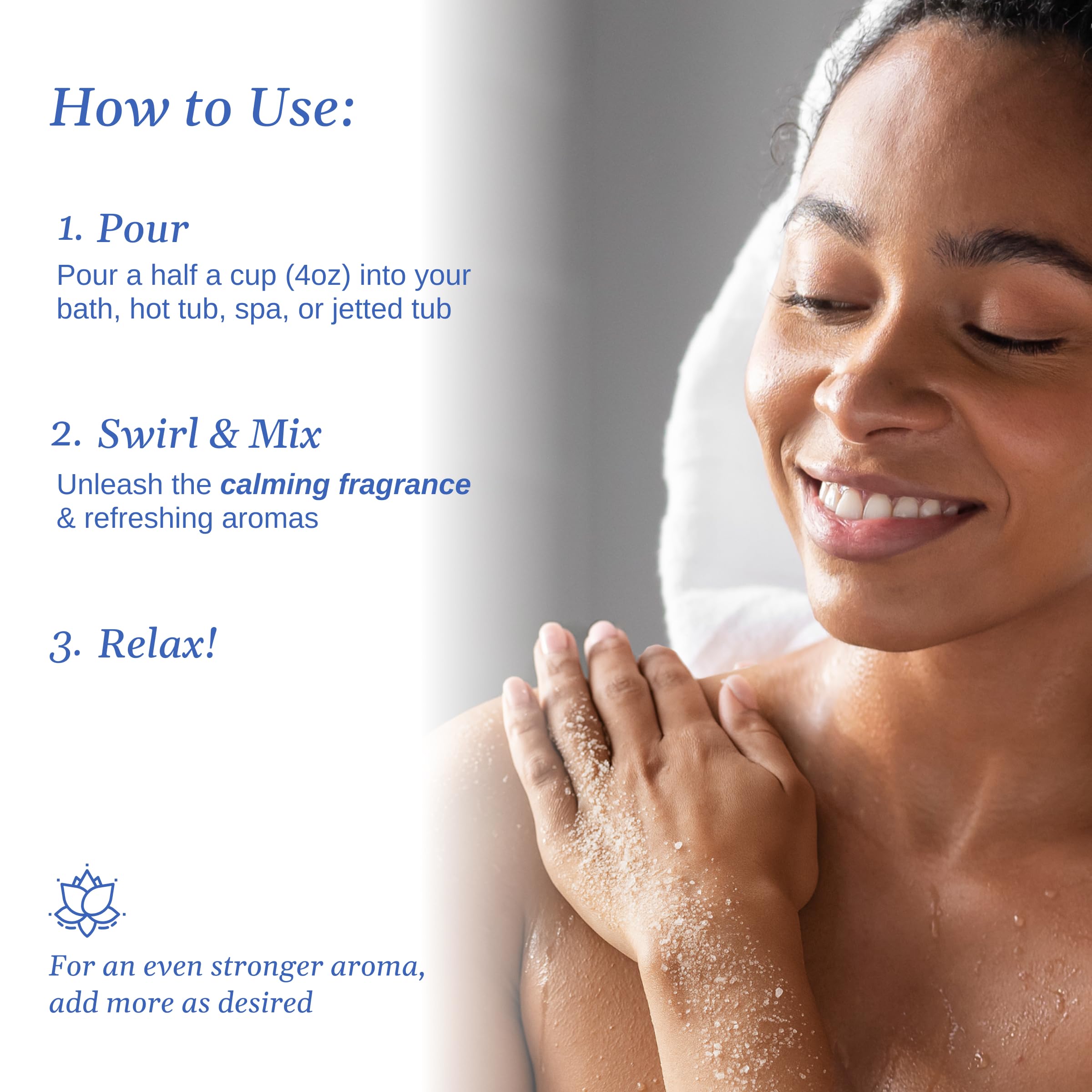 Relax Spa & Bath Sels de bain d'aromathérapie pour bain à remous ou spa - Sachet de 0,9 kg infusé au magnésium - Parfum pluie tropicale