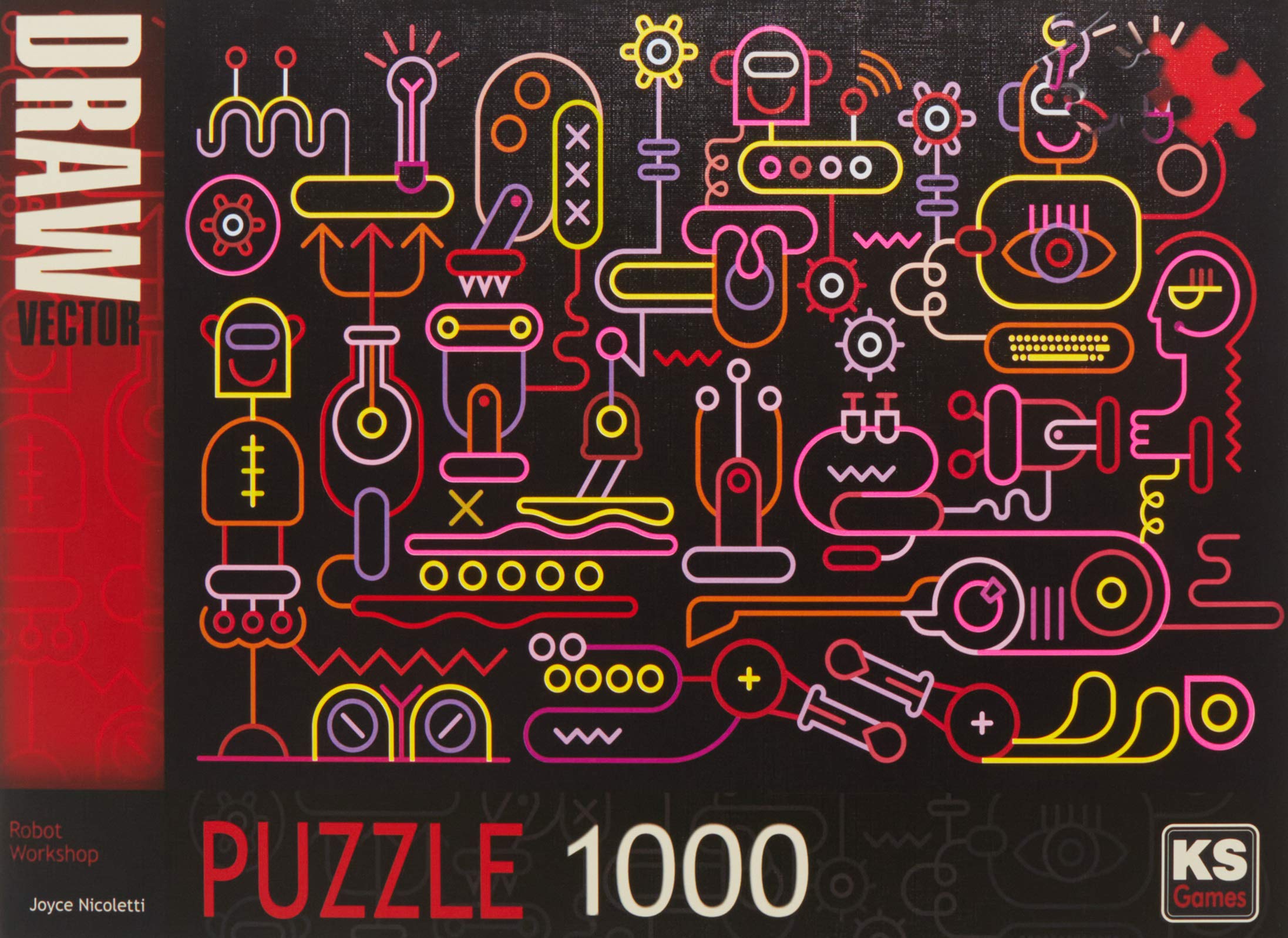 SK Puzzle 1000 elementów dla dorosłych - Warsztaty robotów