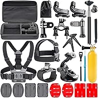 Vista 1 de Navitech Kit combinado de accesorios para cámara de acción 18 en 1 con funda EVA compatible con GitUp Gitup Git2 Novatek 96660 1080P WiFi 2K