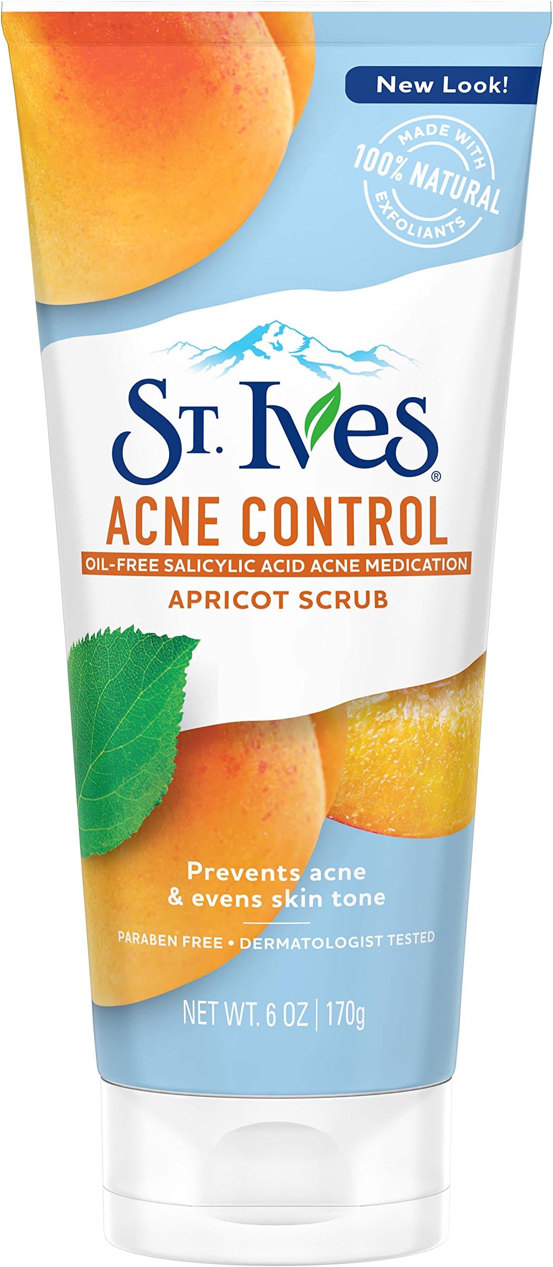 St. Ives Acne Control Face Scrub, Apricot, 6 oz (Pack of 6)