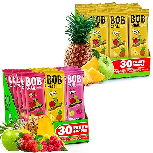 BOB SNAIL Snacks de frutas saludables para adultos y niños
