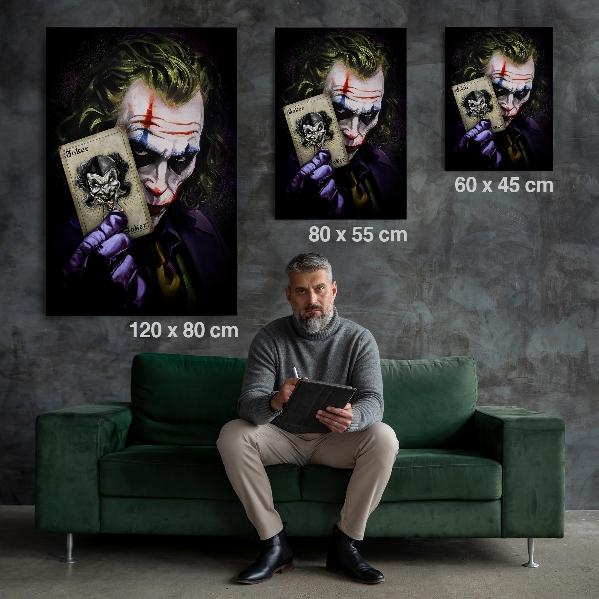 Artmazing | Boxer Graffiti Modern Art Immagine | S-Art | Quadro su tela | Poster da parete moderno | Boxer Street Art | Immagini di design | XXL | Boxer su tela formato verticale