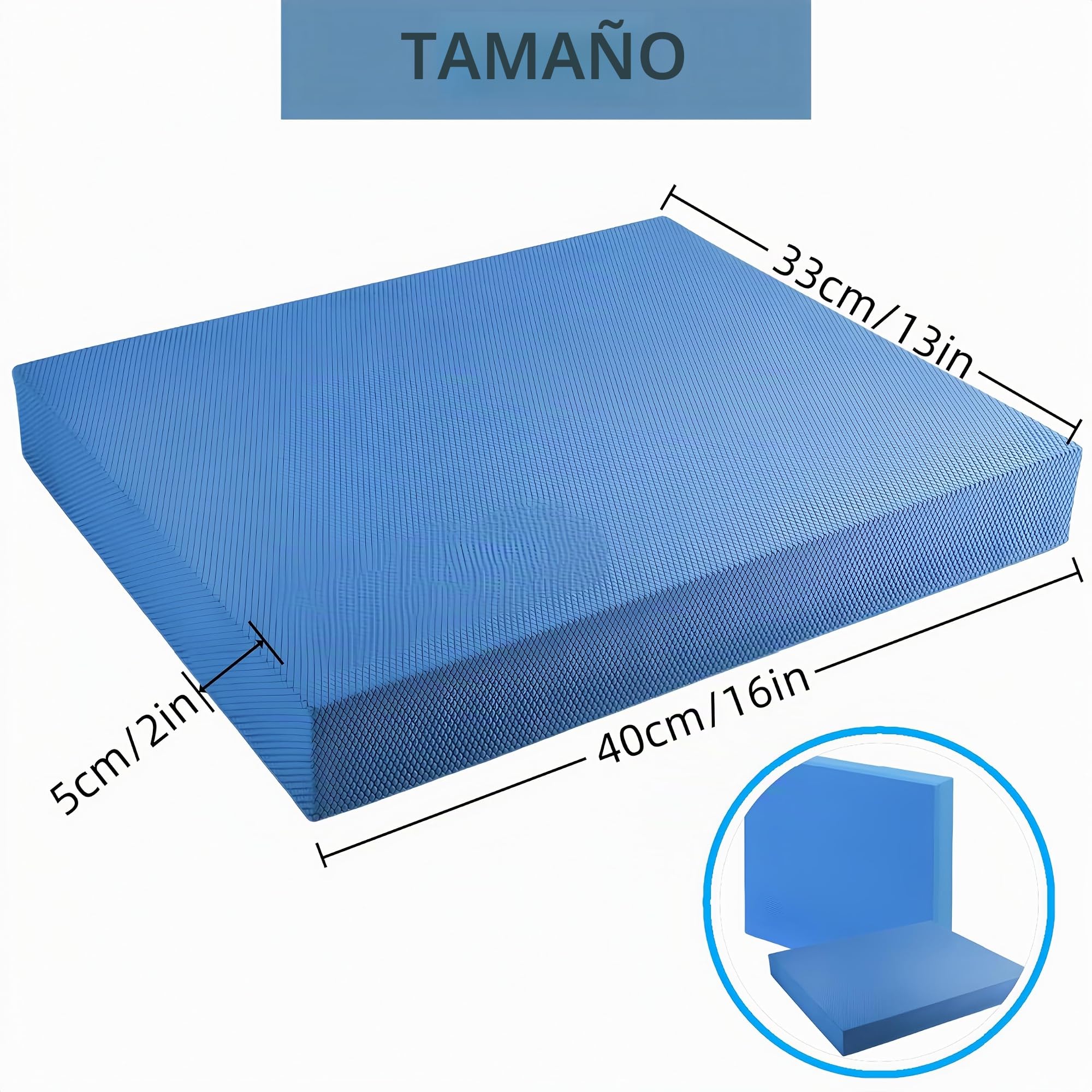 Innovador cojín de equilibrio 40 x 33 x 5 cojines de espuma de yoga no deformado almohadilla de equilibrio almohadilla de equilibrio almohadilla de equilibrio cojín de equilibrio cojín de