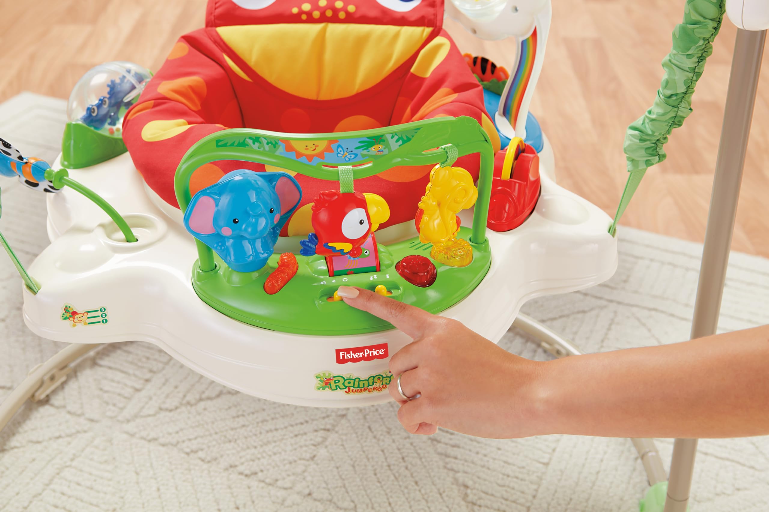 Fisher-Price Saltador Animalito de la Selva con Luces y Sonidos para bebé Mayor a 1 año