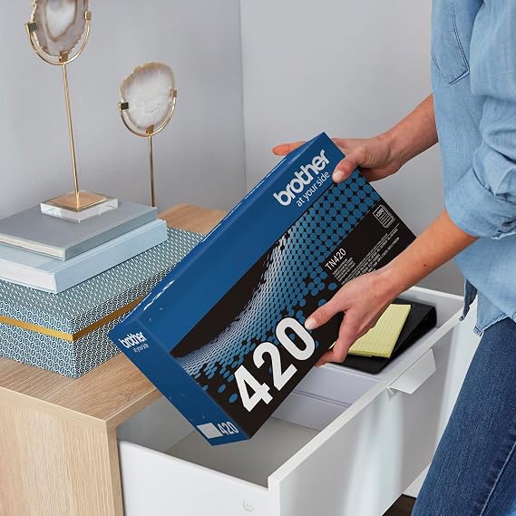Brother Genuine TN420 Mono Laser Toner Cartridge, Black