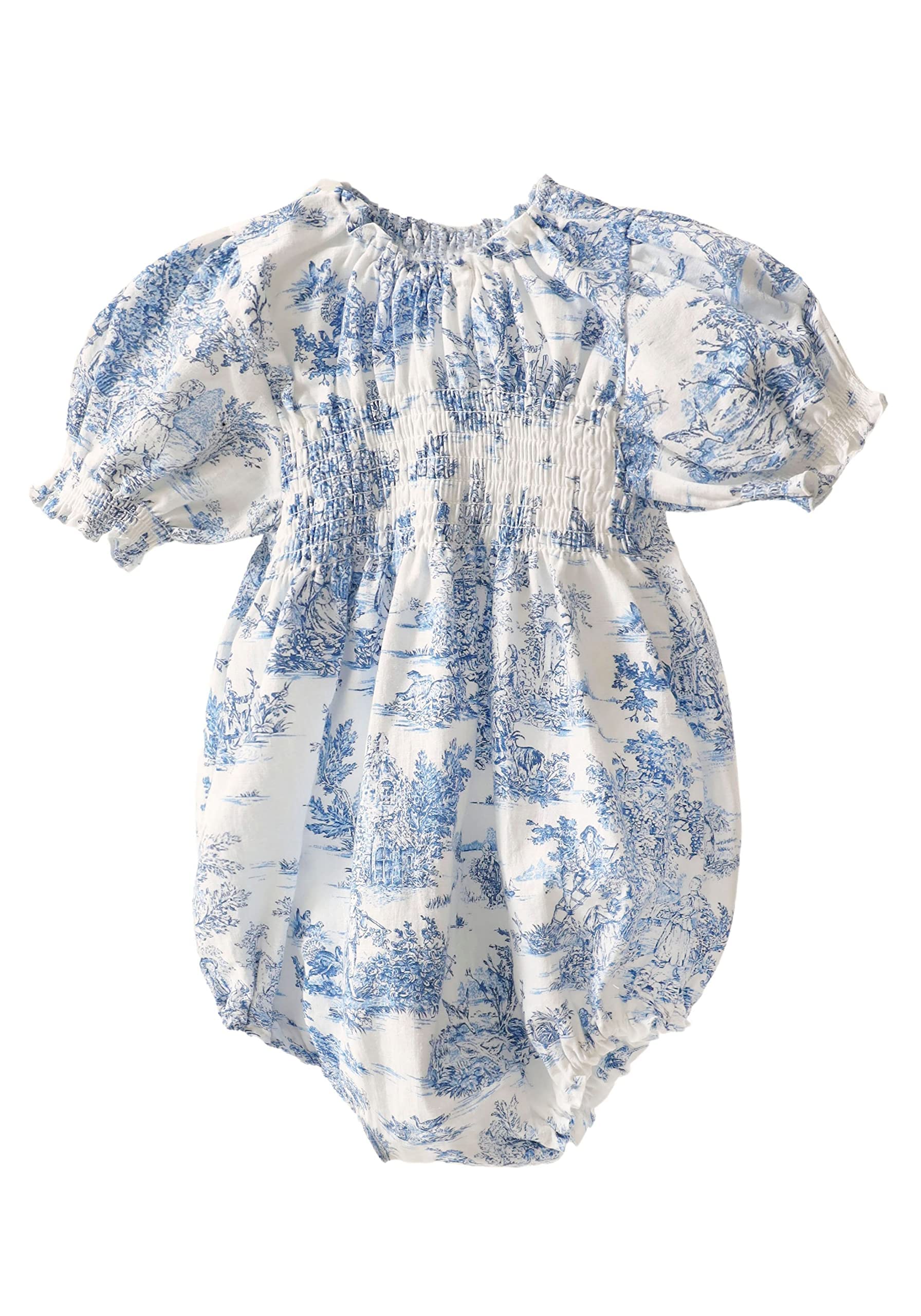 NOTHING FITS BUT Baby’s Classic Linen Cotton Dress, Hana Onesie, Infant’s Casual Frock, 12-24 Months