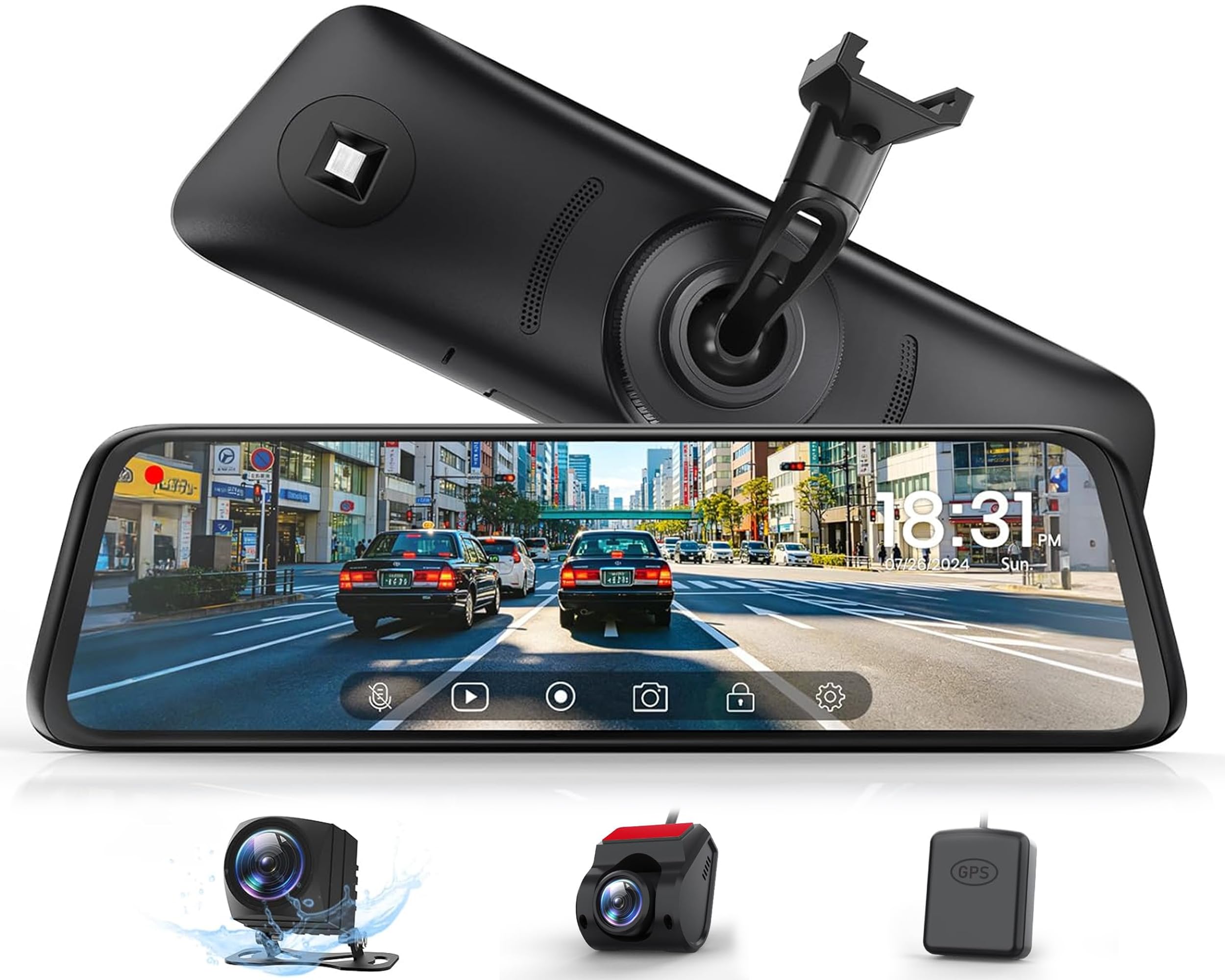 Amazon.co.jp: AUTO-VOX T9 Max ドライブレコーダー ミラー型 前後