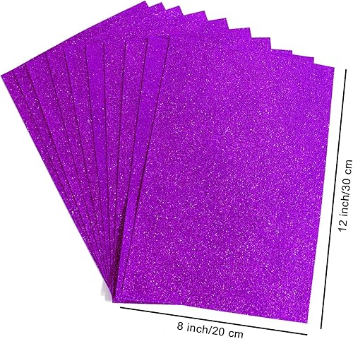 Vista 57 de 10 hojas de espuma con purpurina para manualidades, papel de cartulina A4, papel adhesivo autoadhesivo para construcción de Navidad, álbum de Azul