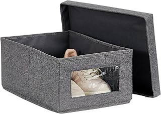 LOVE !T STORE !T Premium Home Storage | pudełko na buty z okienkiem | 34 x 23 x 15 cm | wzmocnione MDF