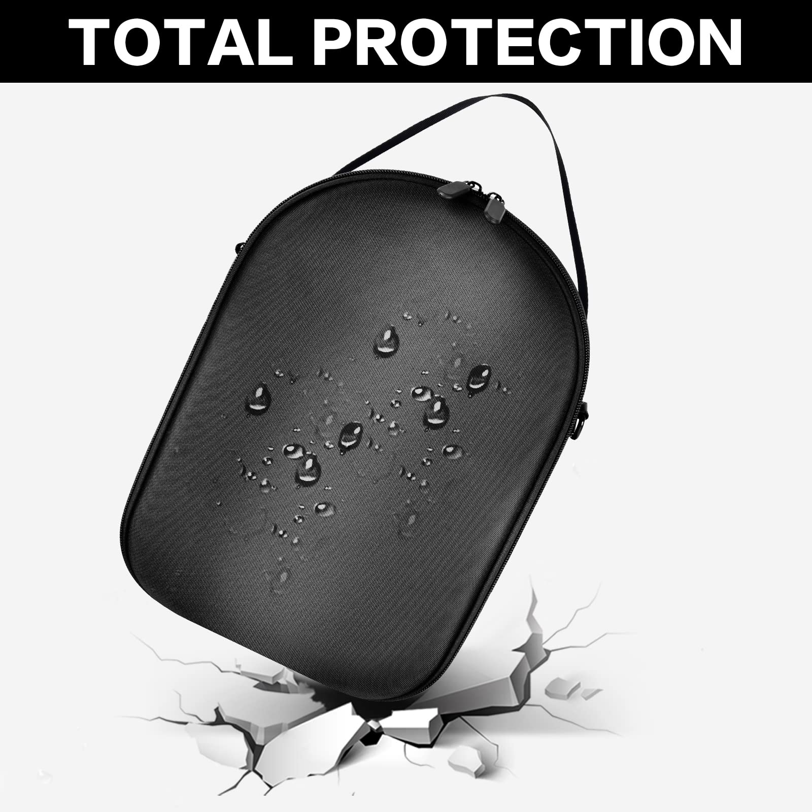 Étui pour casque de réalité virtuelle PICO 4 All-in-One 128 Go/256 Go, lunettes de réalité virtuelle, porte-accessoires PC, avec poche en filet, convient pour câble USB et écouteurs (boîte uniquement)