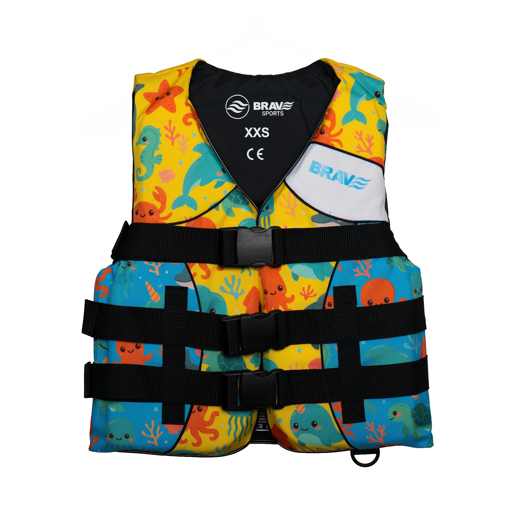 Giubbotto Salvagente Bambino 50N Omologato – Gilet Salvagente Bambini per Spiaggia, Piscina e Kayak – Nylon Resistente + PVC – 3 Cinghie Regolabili